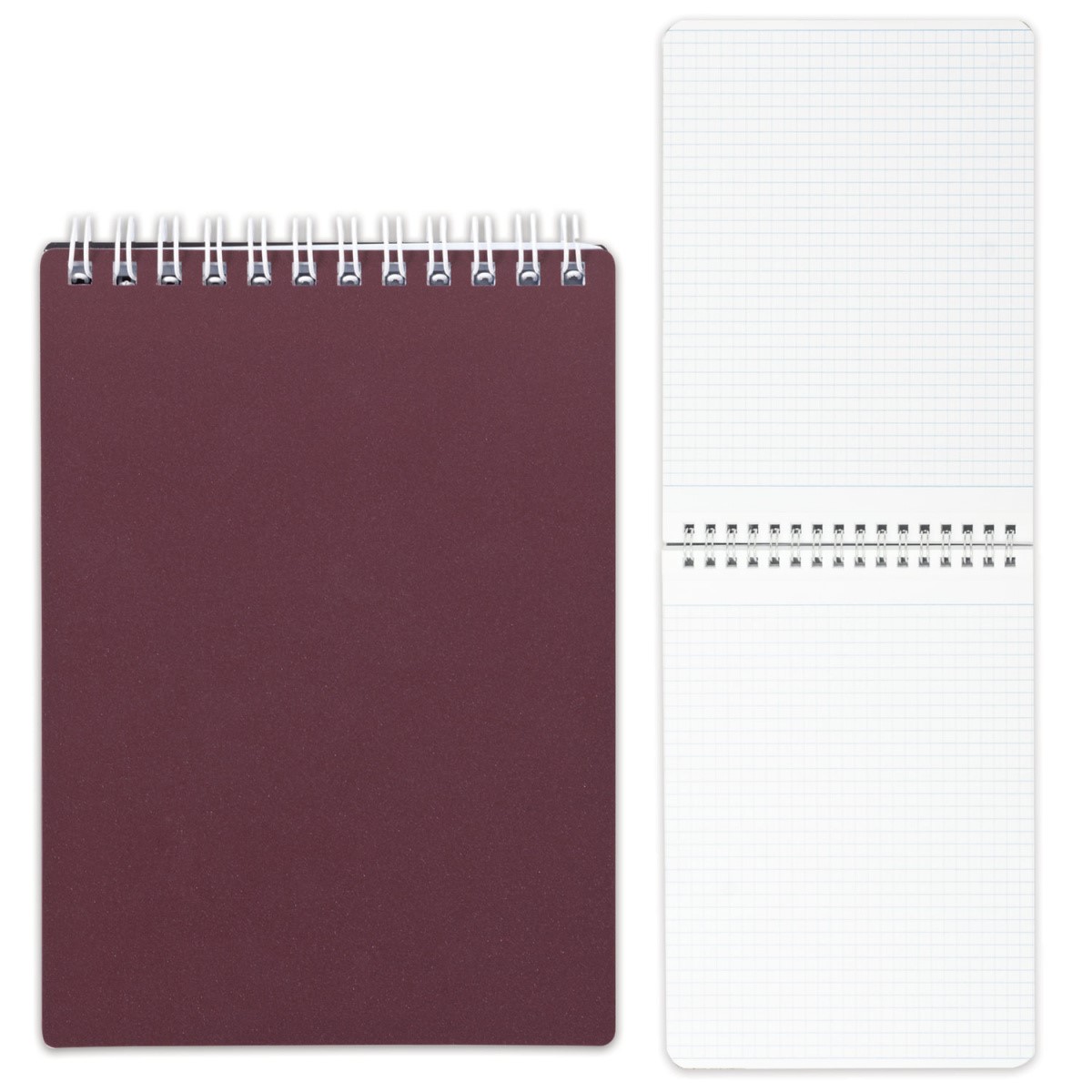 Блокнот на пружине с твердой обложкой