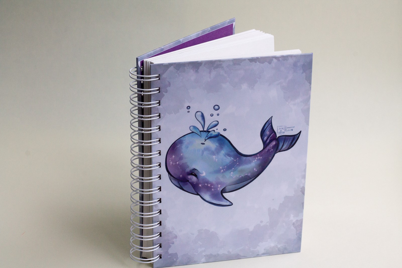 Блокнот на пружине с твердой обложкой