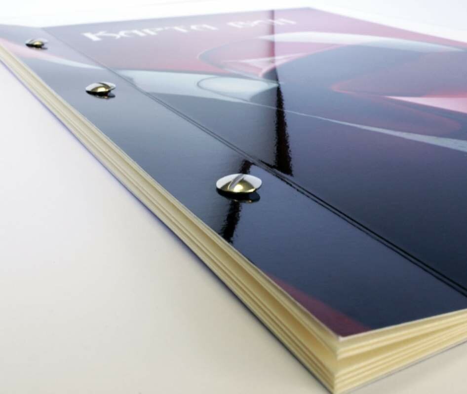 Печать брошюр на болтах