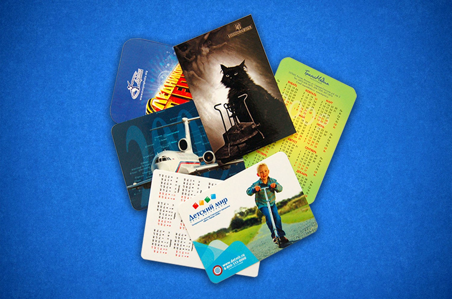 Печать карманных календарей с логотипом