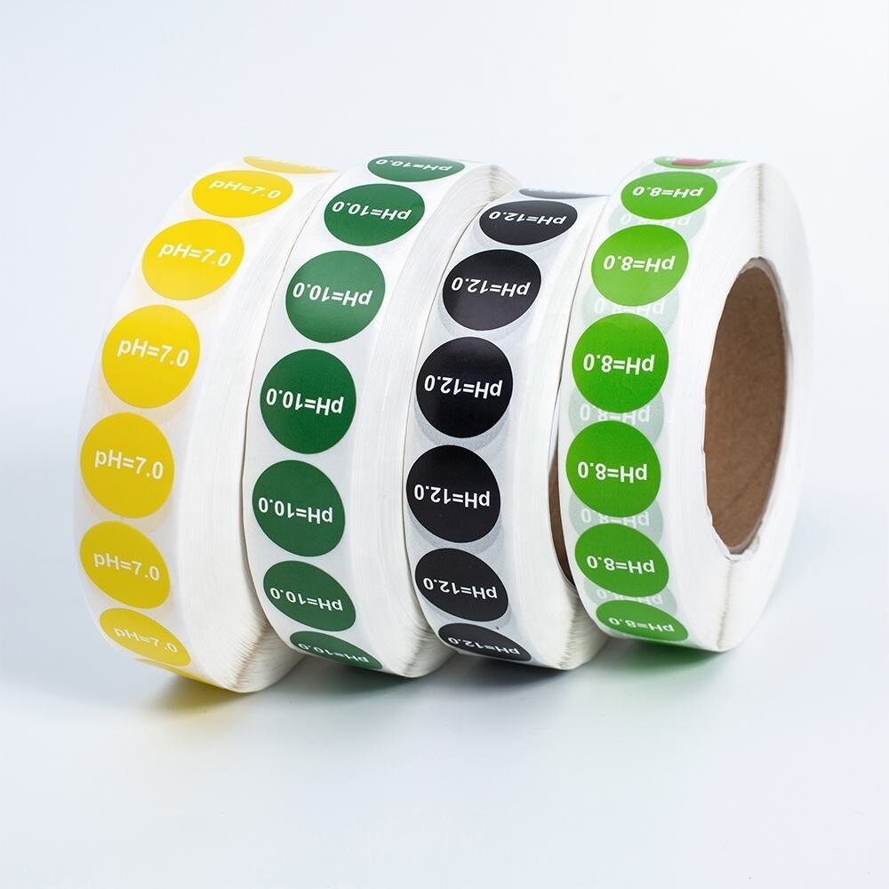 Печать круглых наклеек