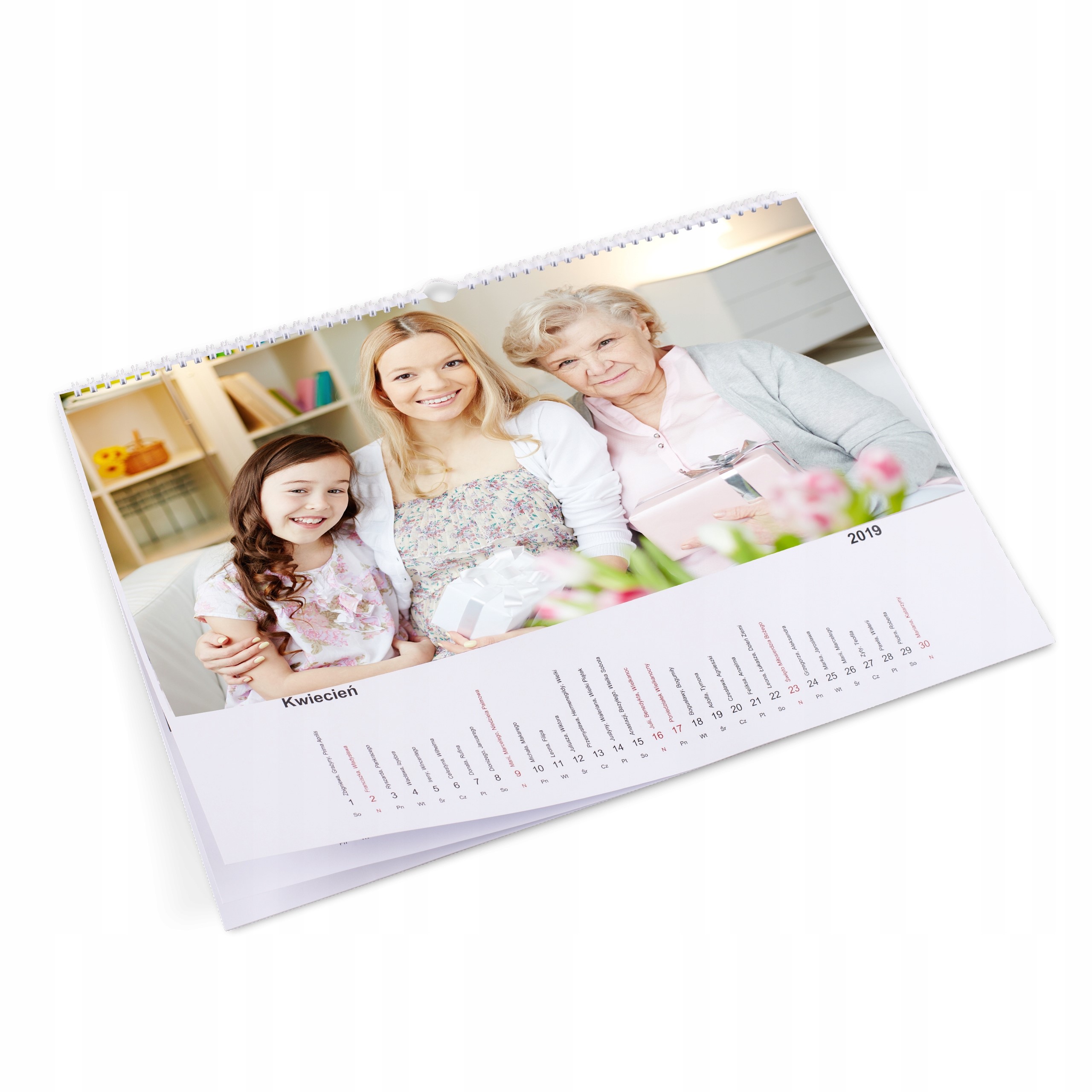 Печать перекидных настенных календарей