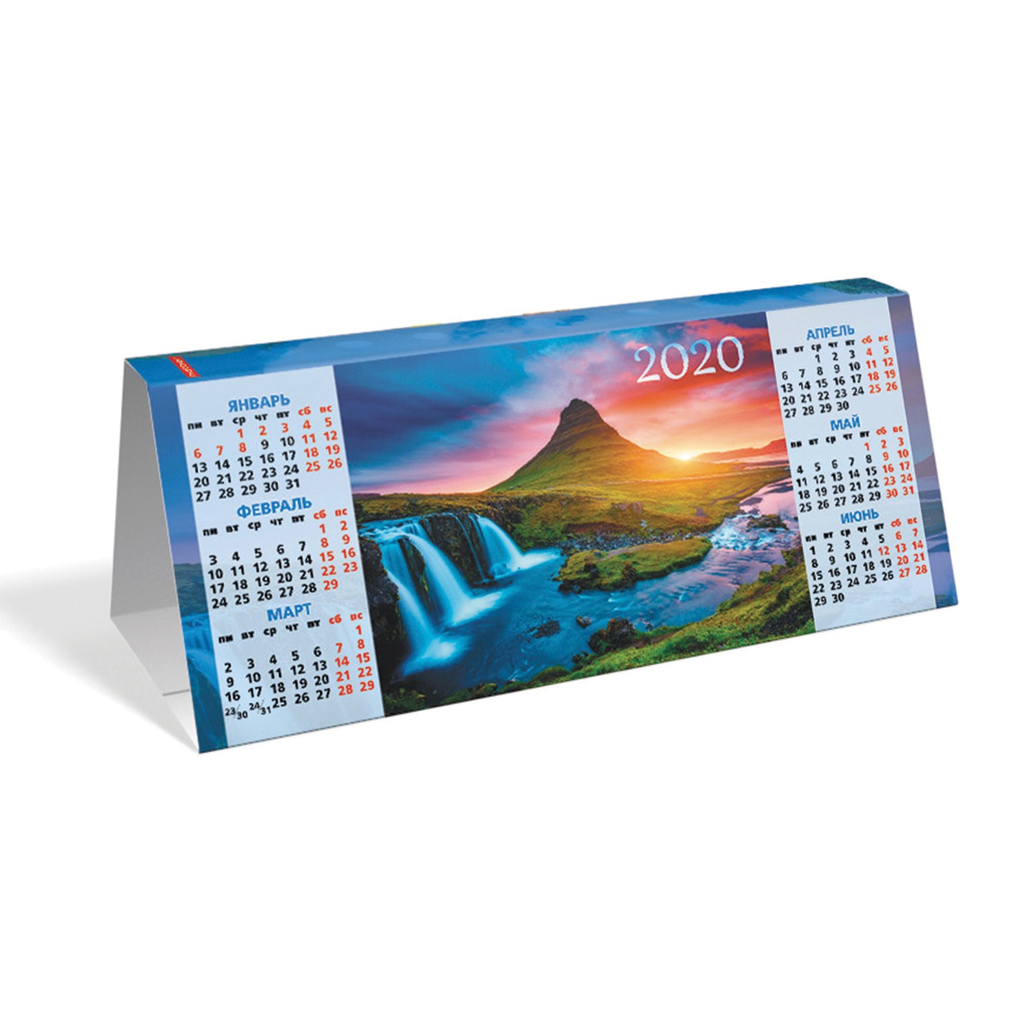 Печать самосборных календарей-домиков