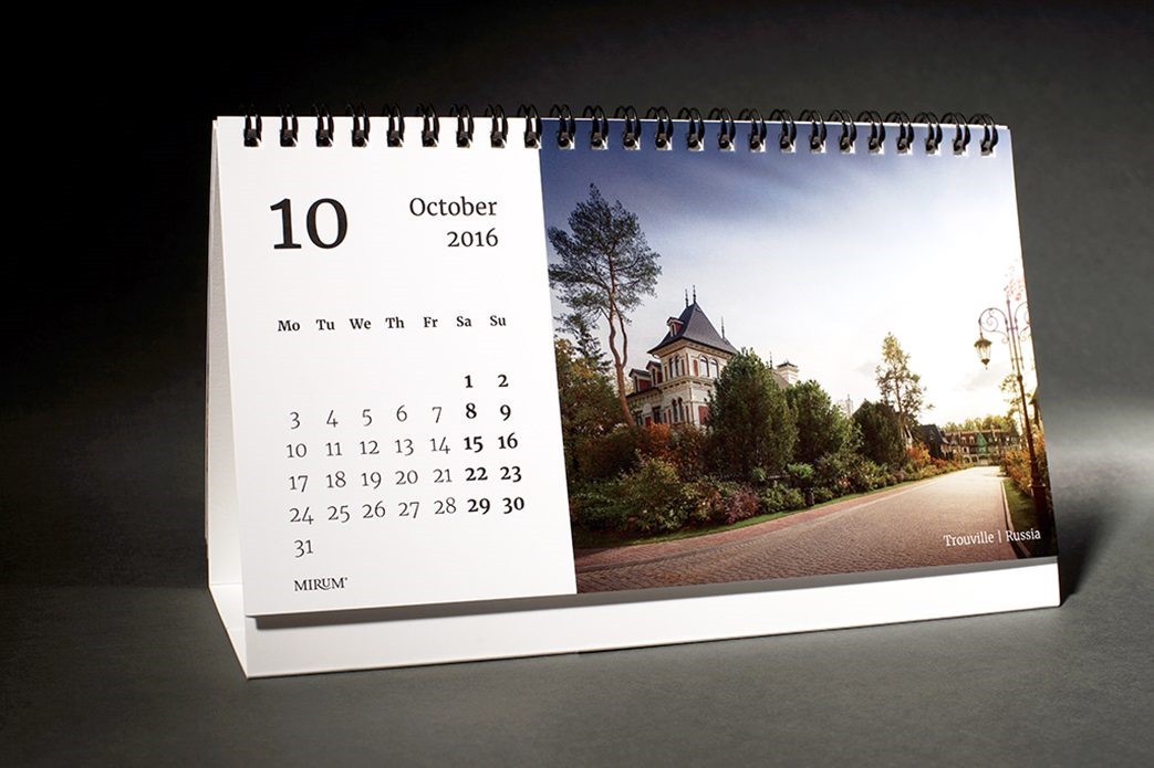 Печать самосборных календарей-домиков