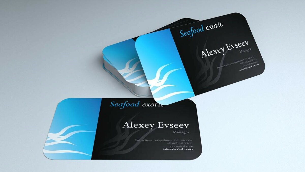 Разработка дизайна визиток