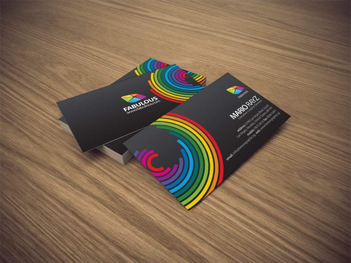 Цветные визитки