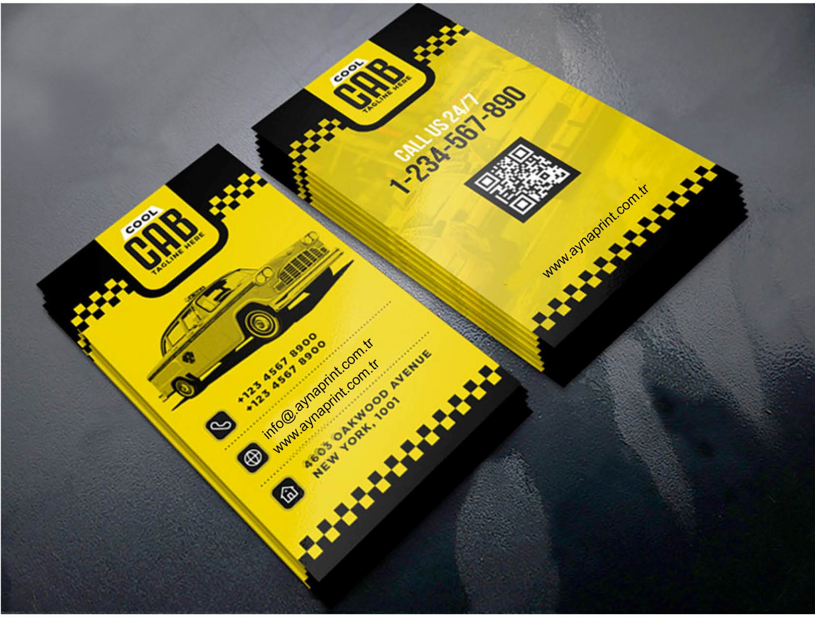 Визитки для такси