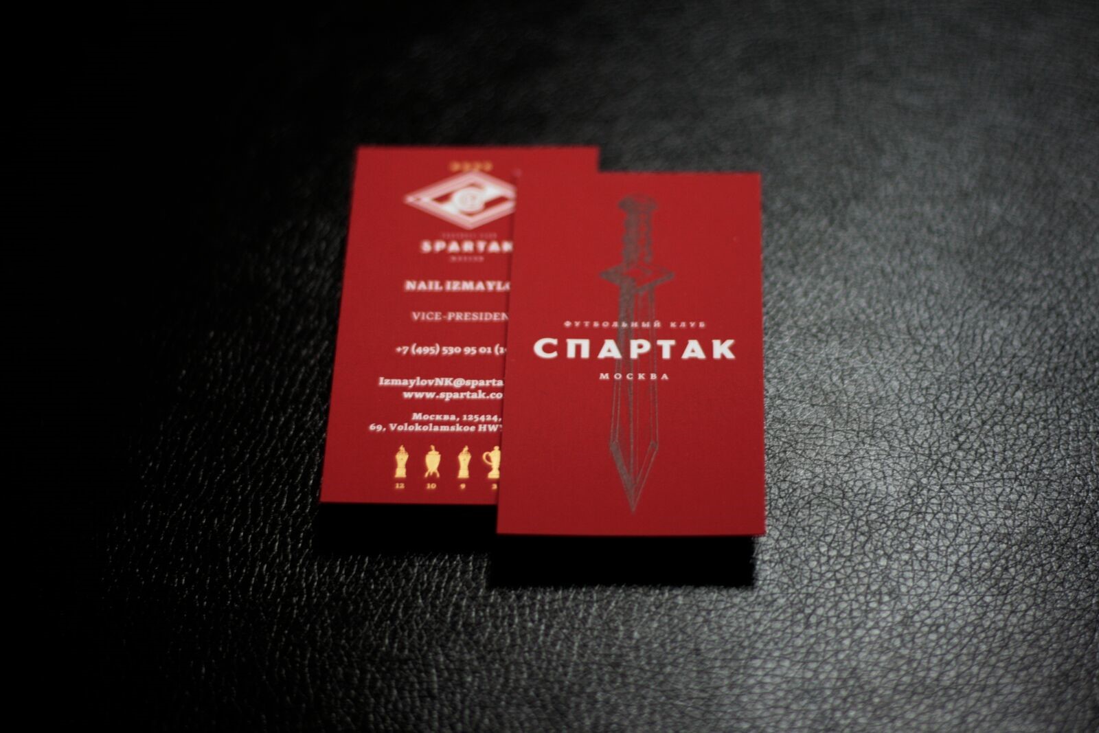 Визитки с шелкографией