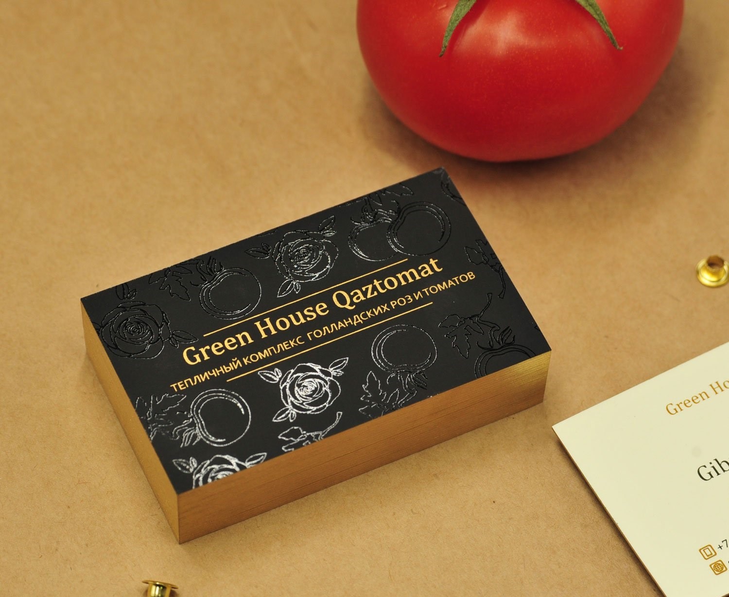 Визитки с шелкографией