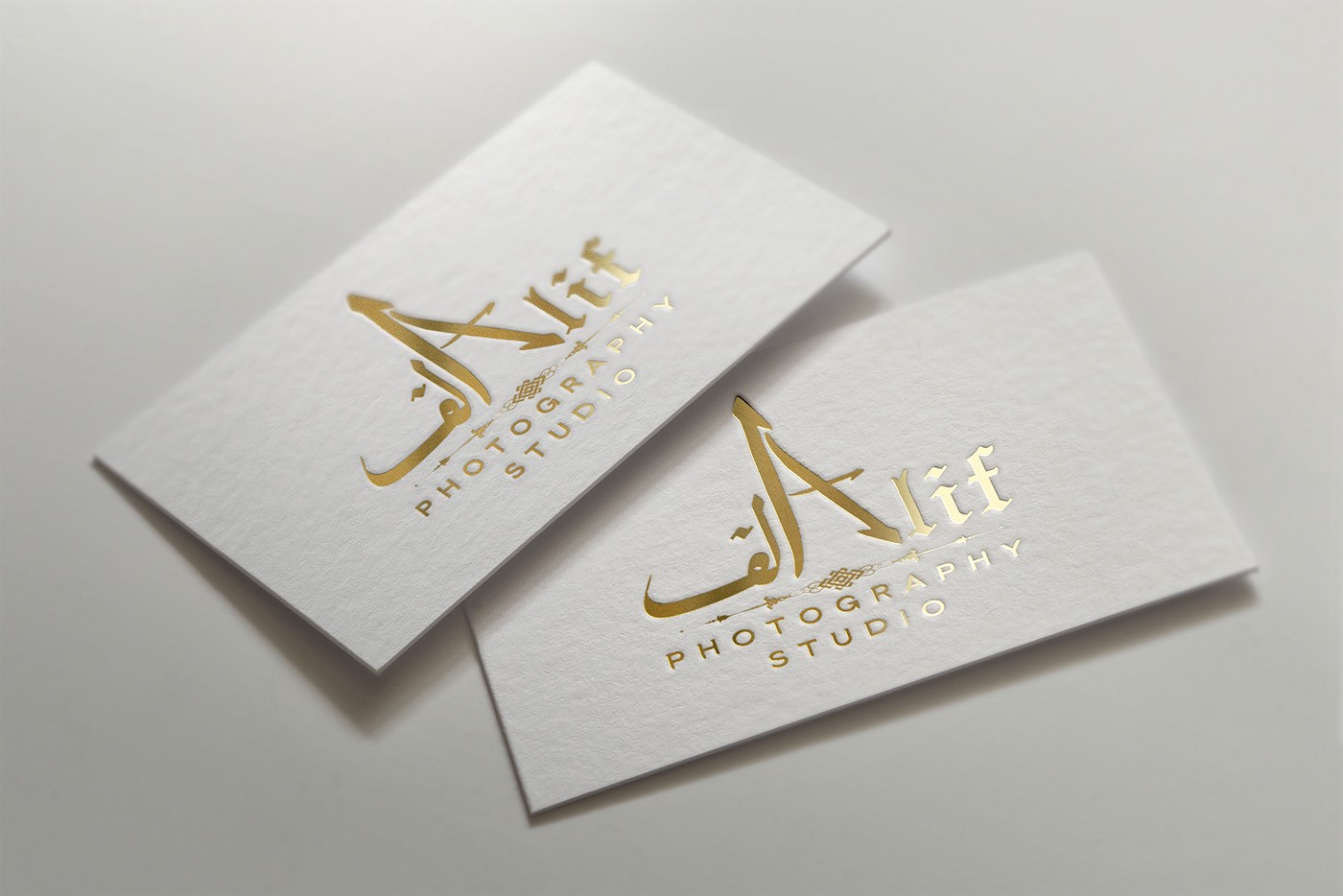 Визитки с тиснением фольгой