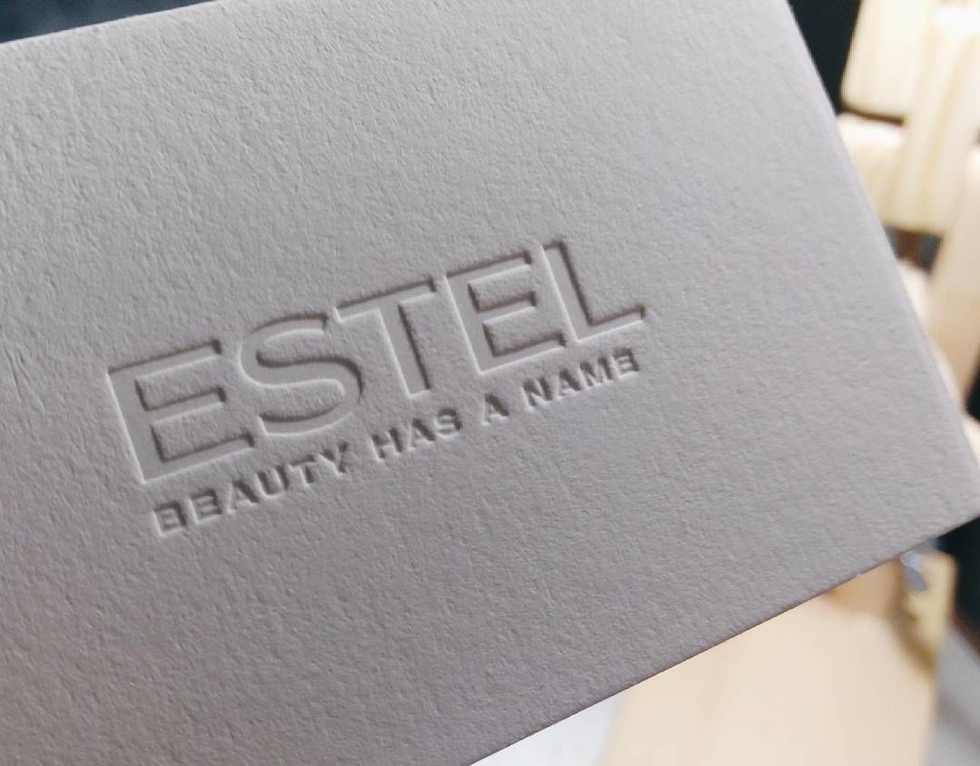 Визитки с тиснением