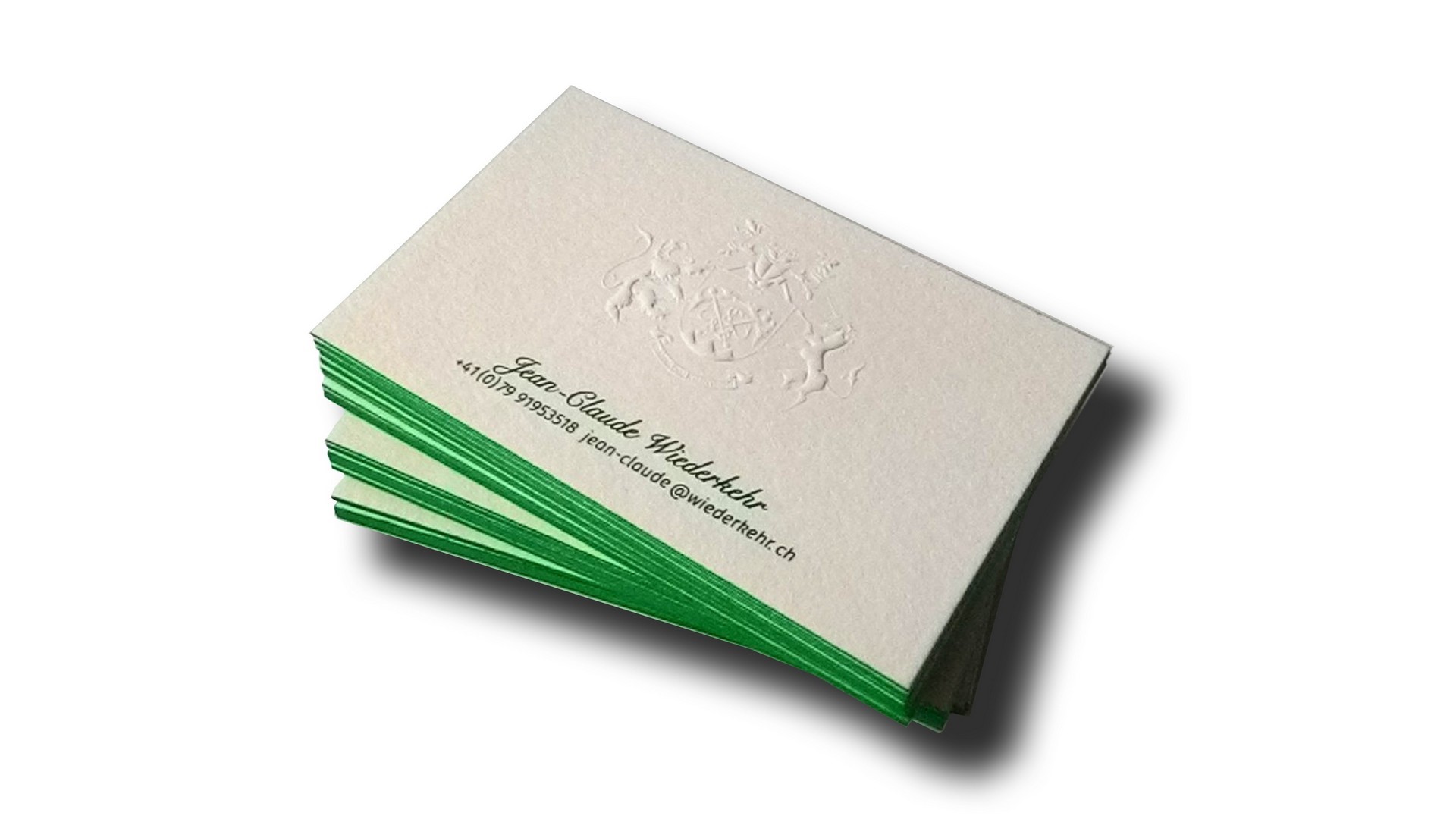 Визитки с тиснением