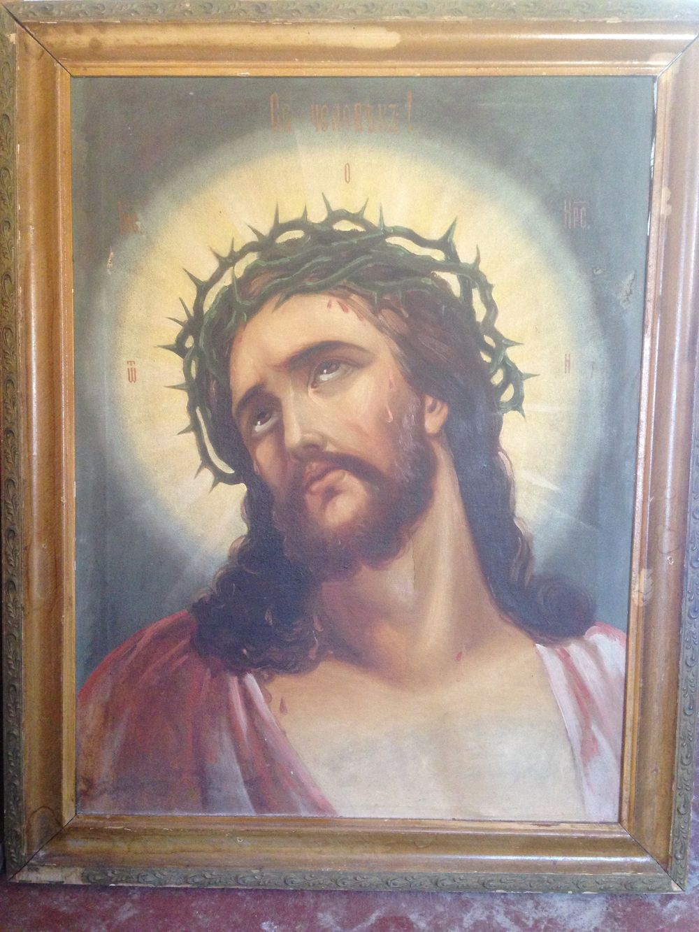 Печать икон на холсте