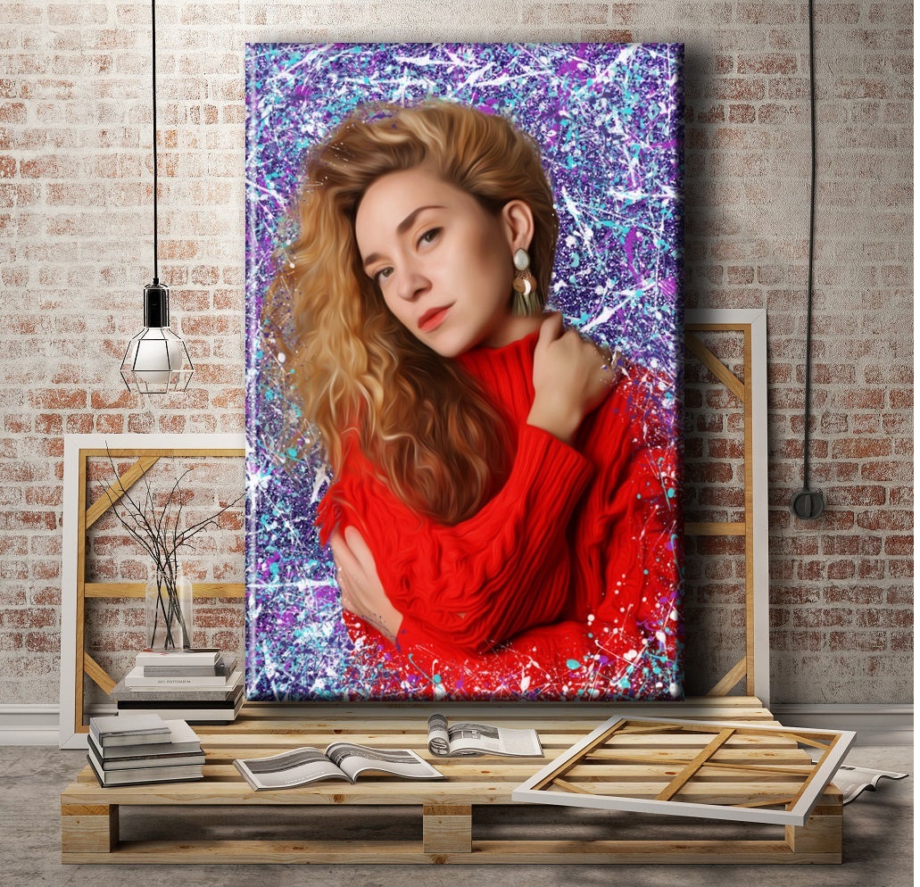 Печать на холсте портретов