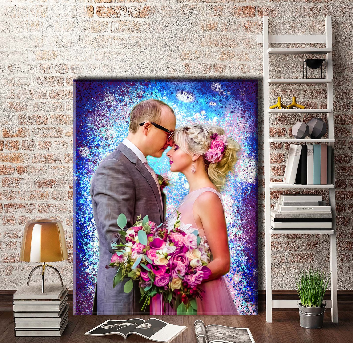 Печать на холсте портретов