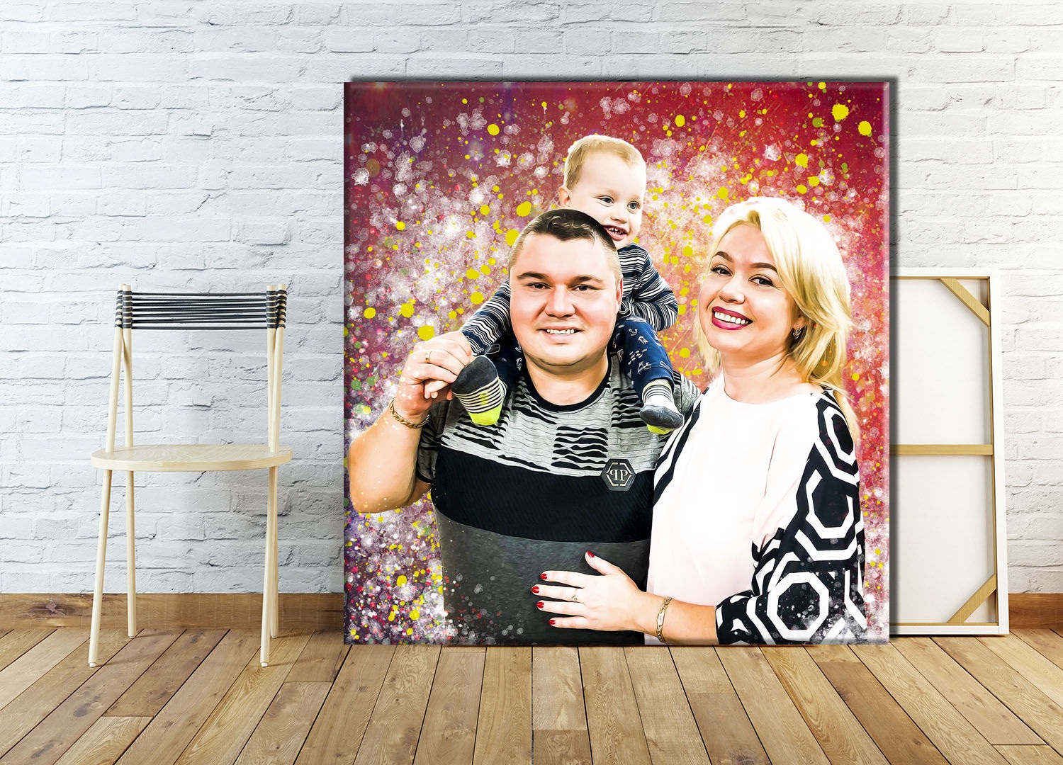 Печать на холсте портретов