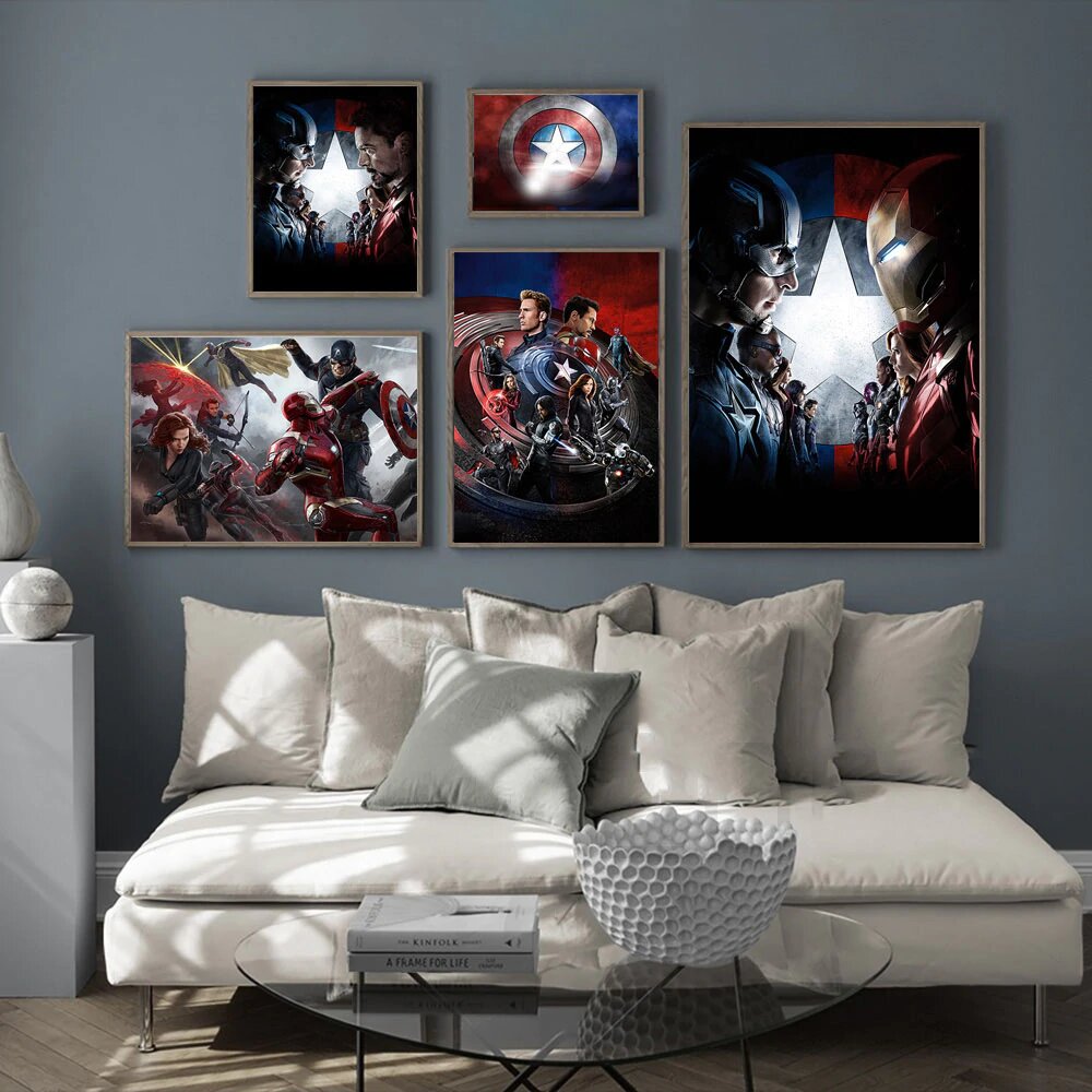 Печать постеров на холсте