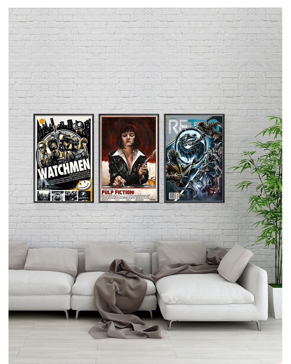 Печать постеров на холсте