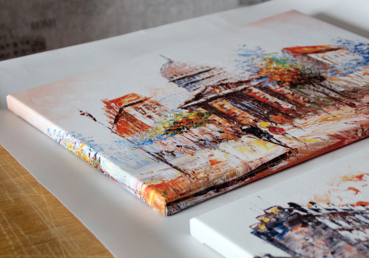 Печать на холсте с натяжкой на подрамник