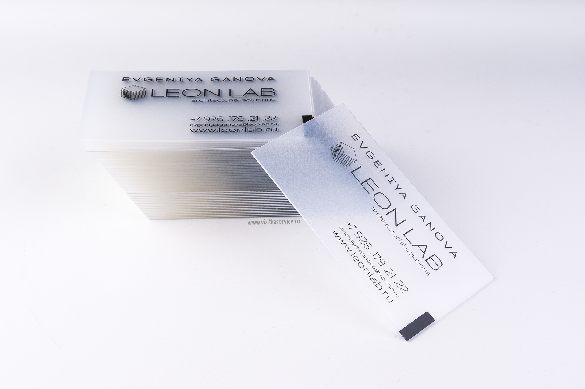 Печать визиток на кальке