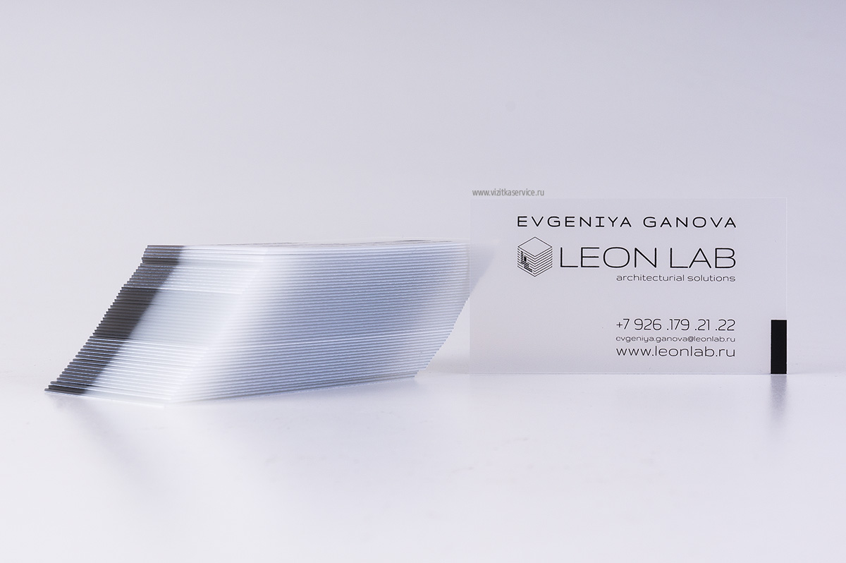 Печать визиток на кальке