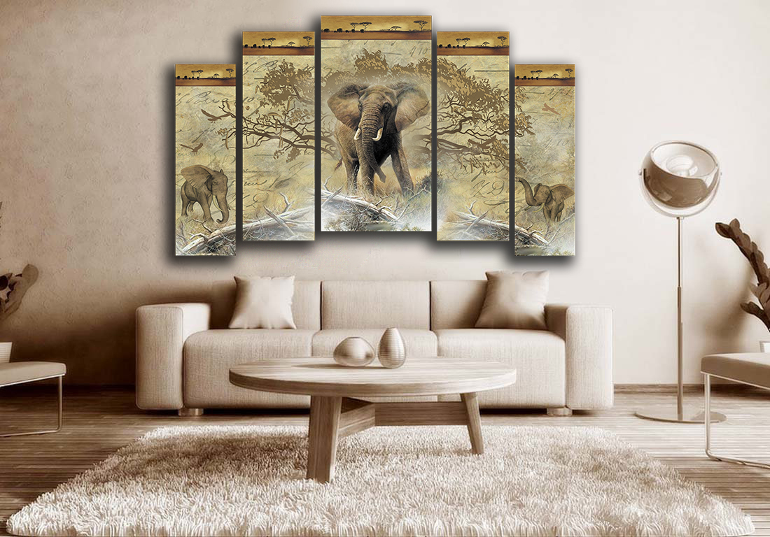 Цветная печать на холсте