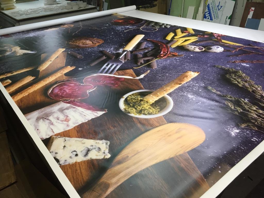 Интерьерная печать на баннере