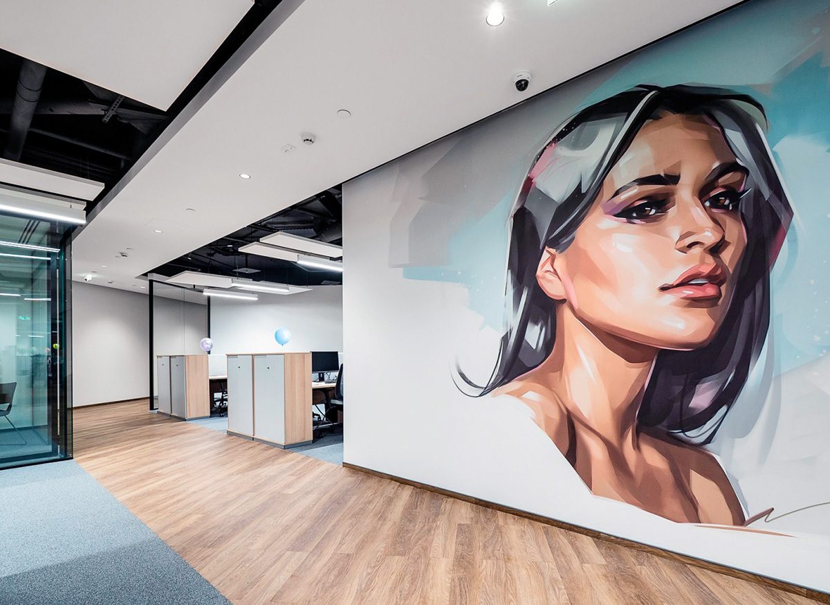 Интерьерная печать на баннере