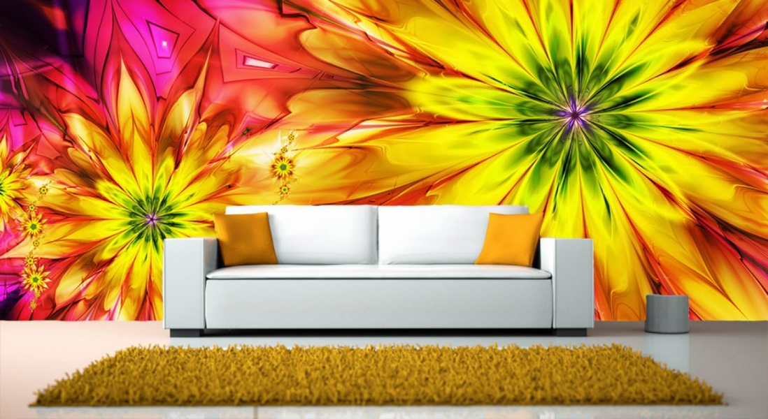 Интерьерная печать на обоях