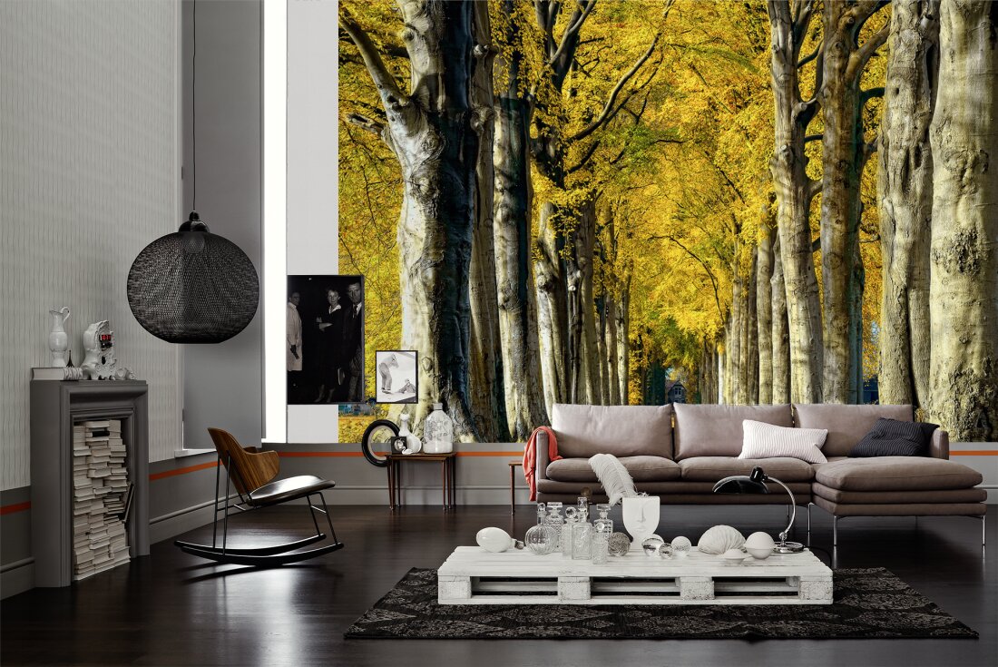 Интерьерная печать на обоях