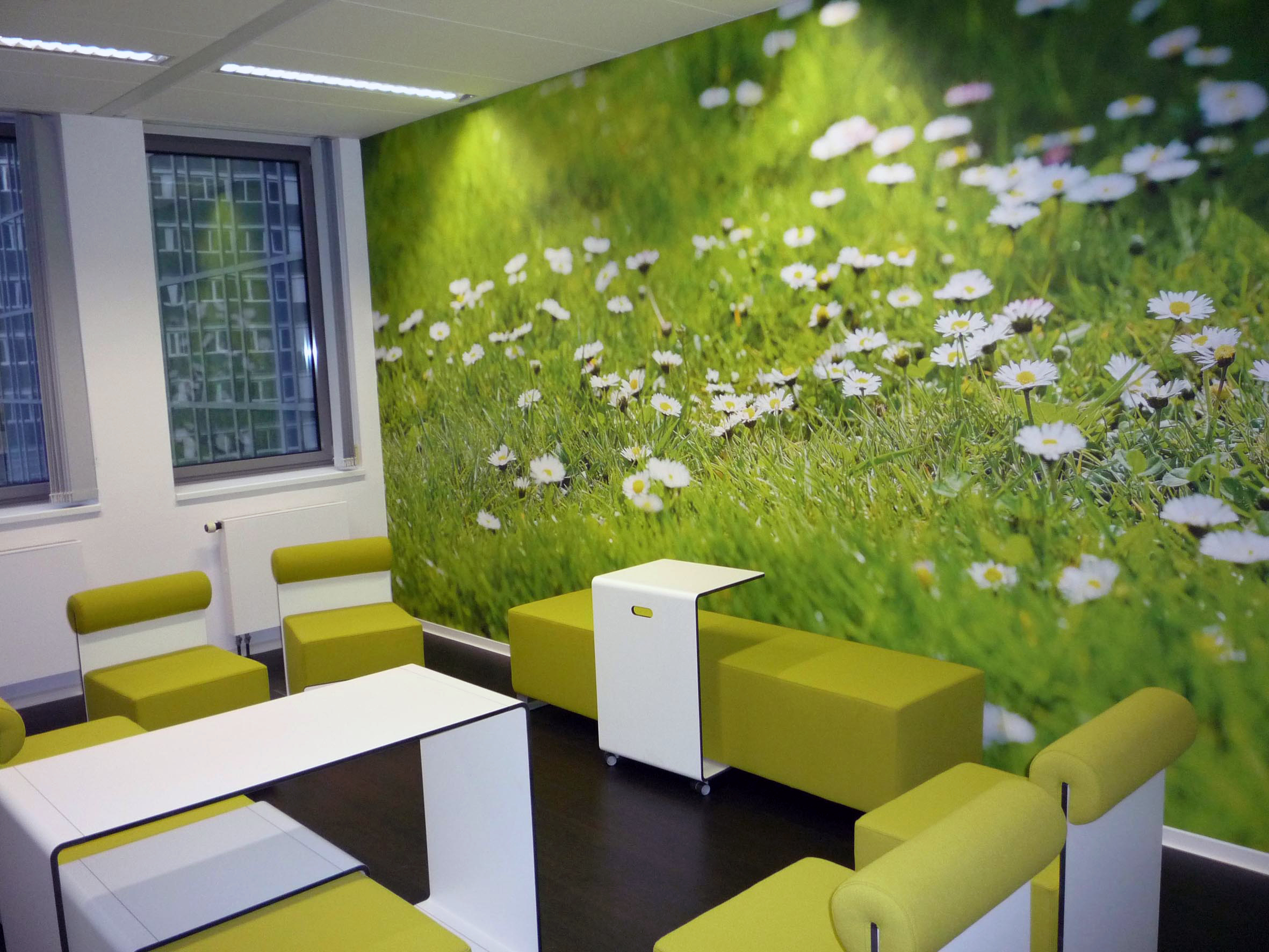 Интерьерная печать на обоях