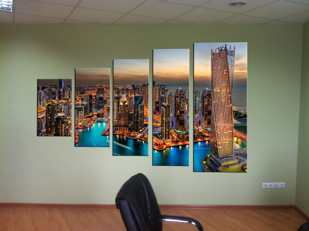 Интерьерная печать на пластике