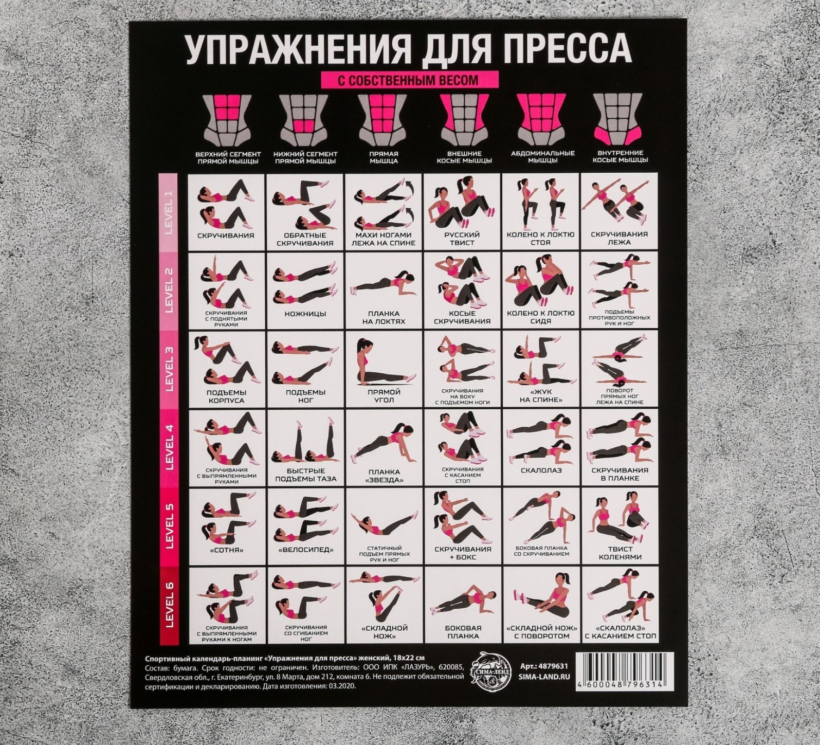 Изготовление спортивных календарей-планингов