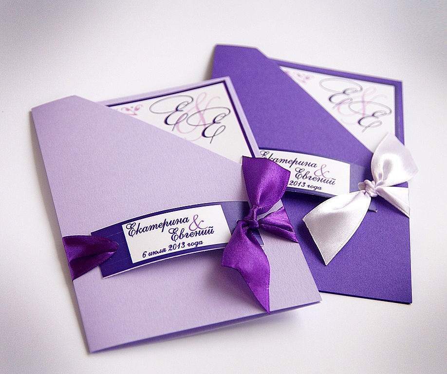 Печать эксклюзивных приглашений на свадьбу