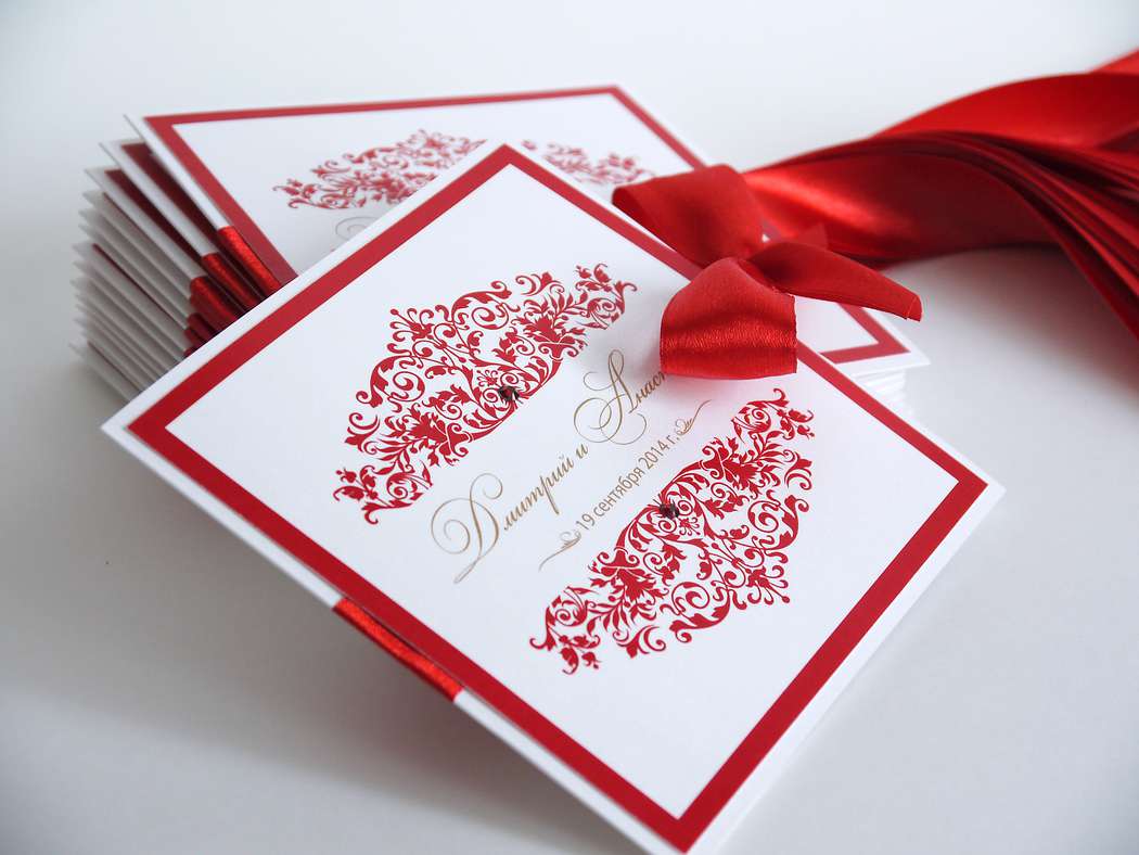 Печать эксклюзивных приглашений на свадьбу
