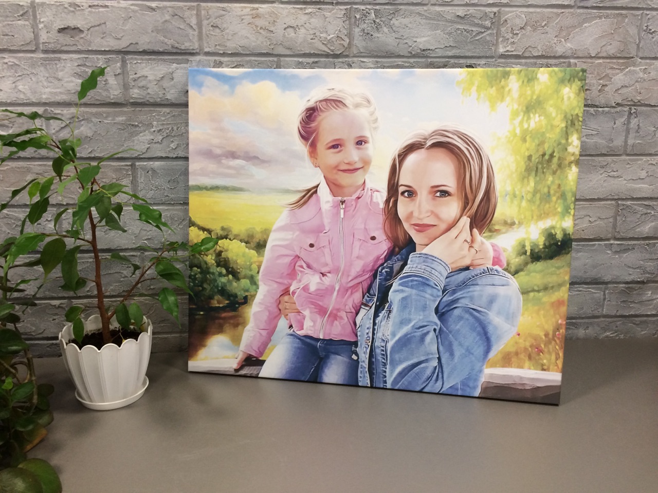 Печать на холсте 50х50