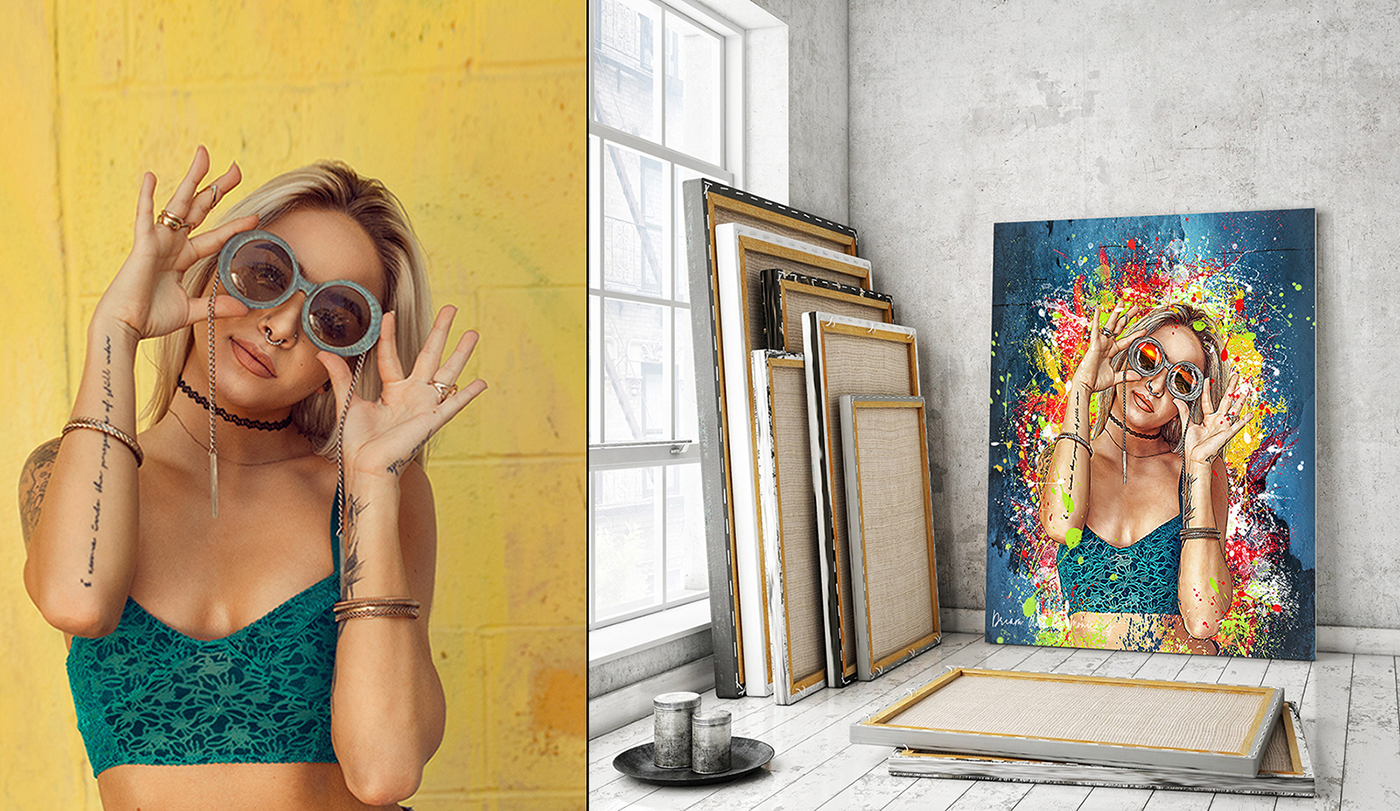 Печать на холсте А1