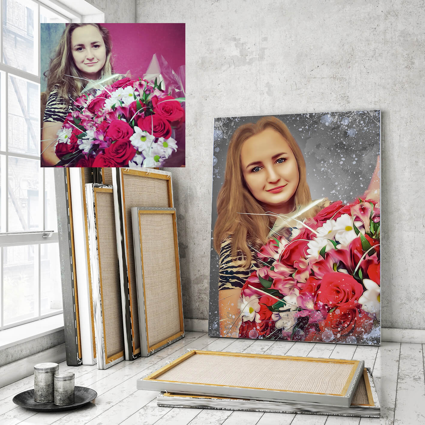 Печать на холсте А1