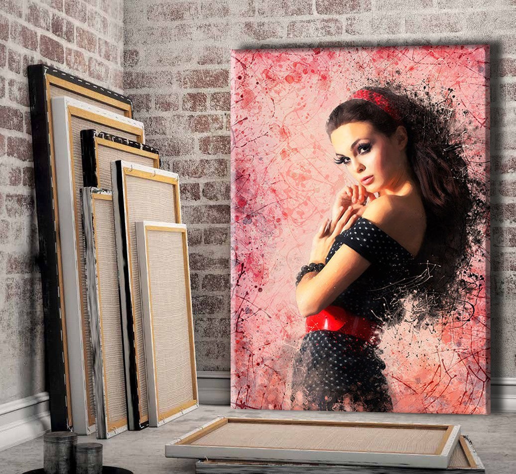 Печать на холсте большого размера