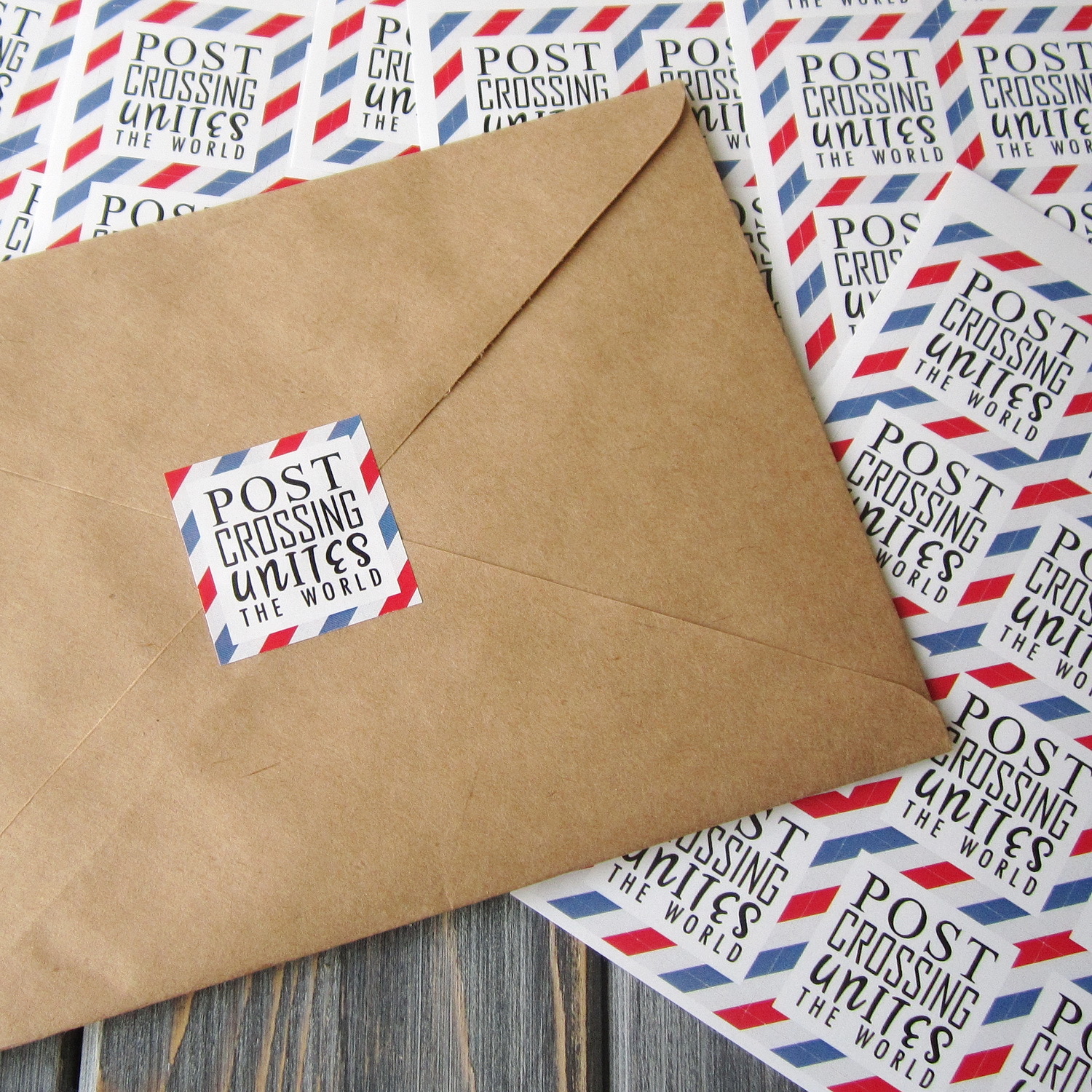 Печать наклеек на конверты