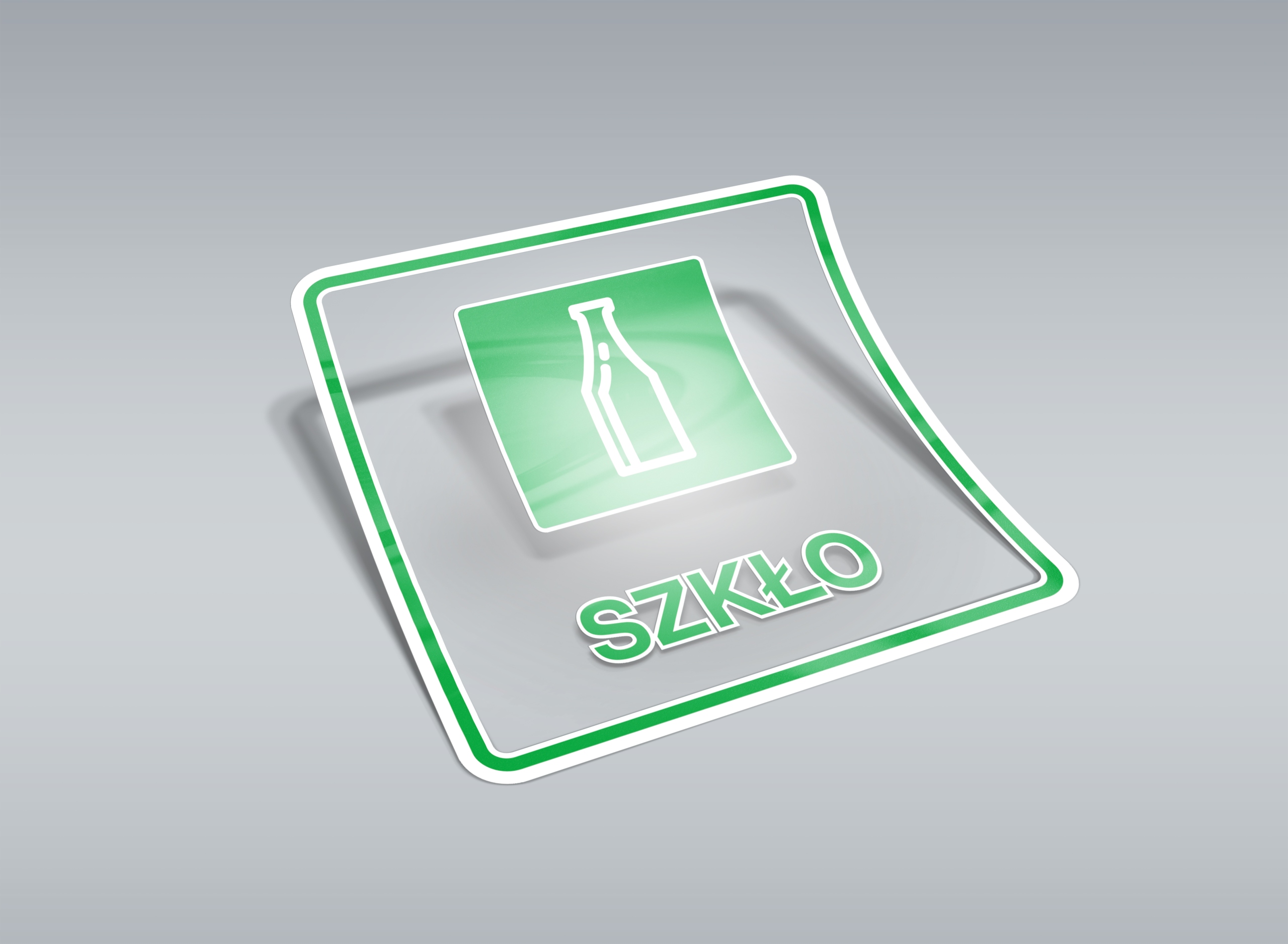 Прозрачные наклейки с логотипом