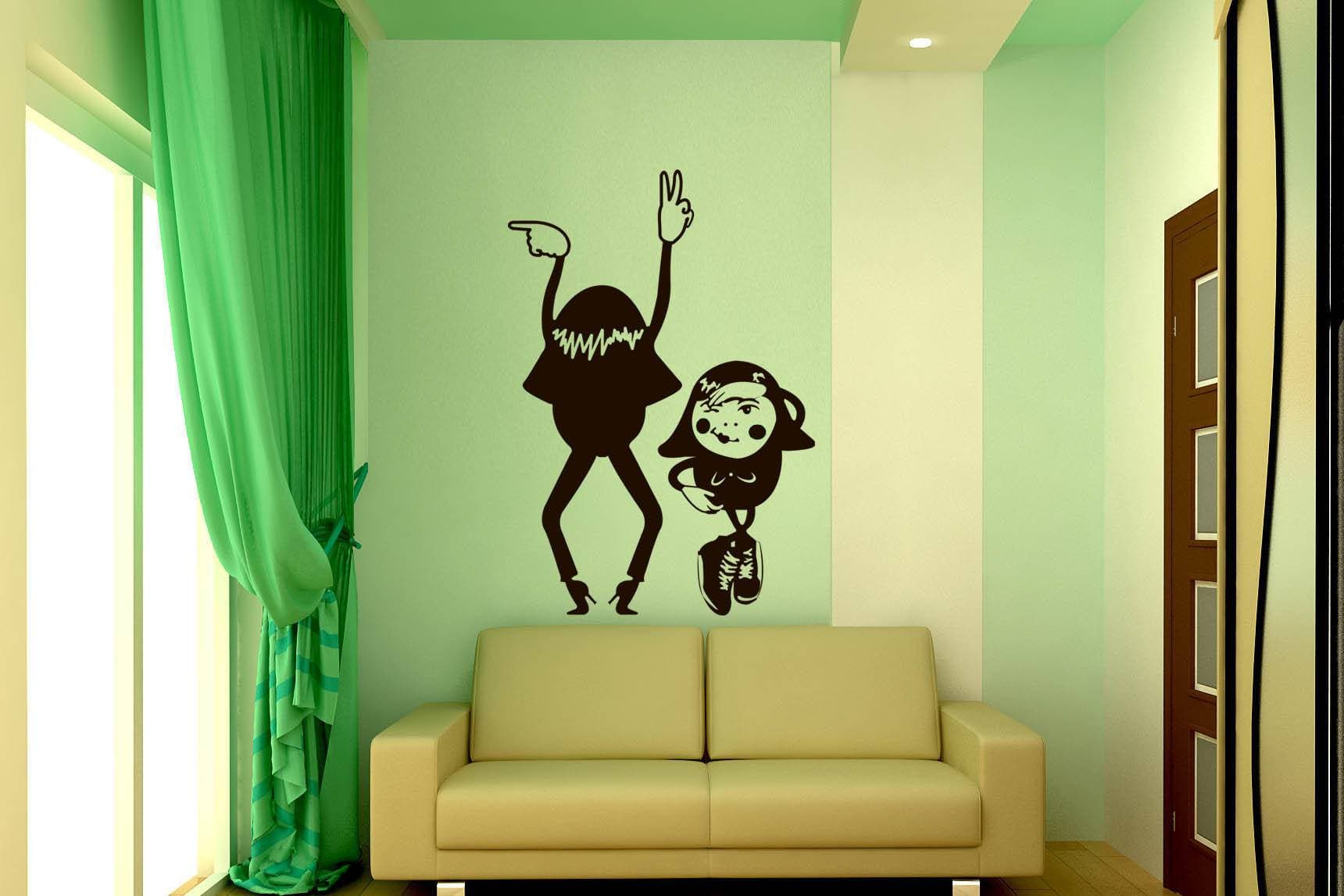 Печать интерьерных декоративных наклеек