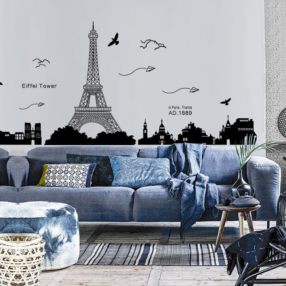 Печать интерьерных наклеек город