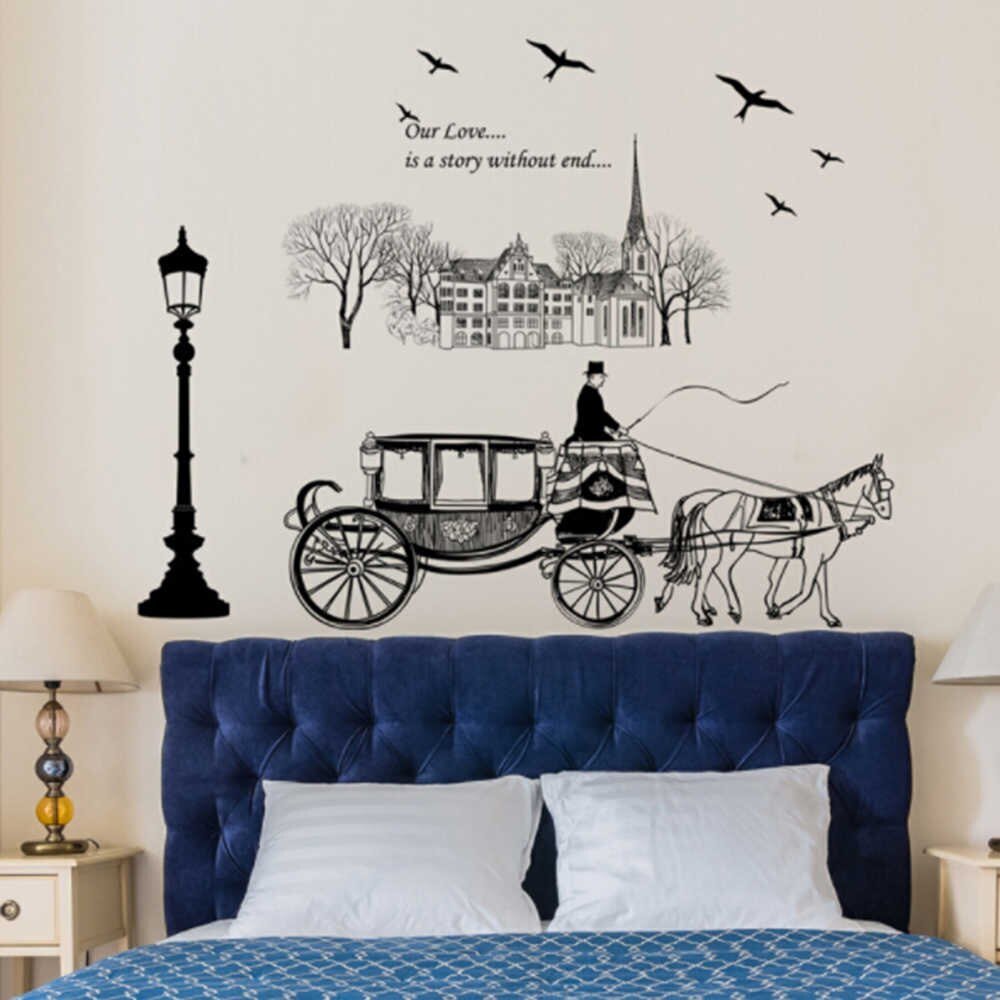 Печать интерьерных наклеек город