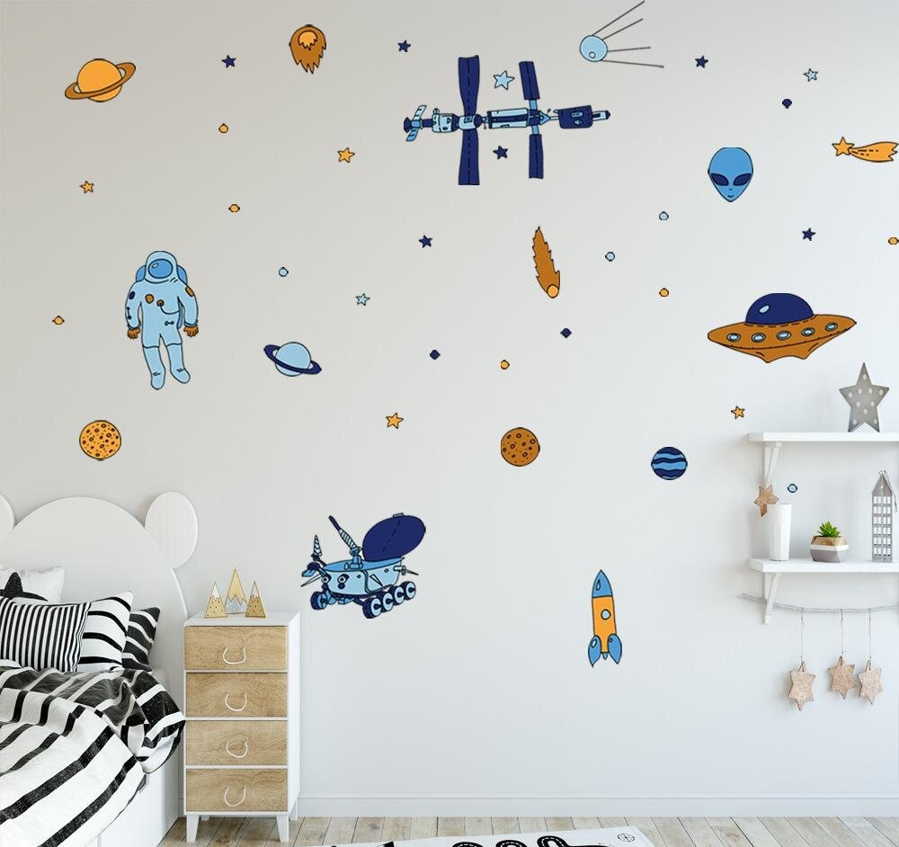 Печать интерьерных наклеек космос