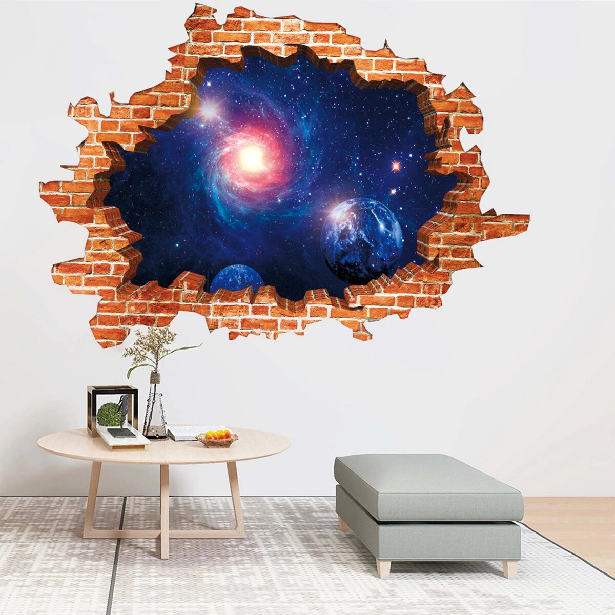 Печать интерьерных наклеек космос