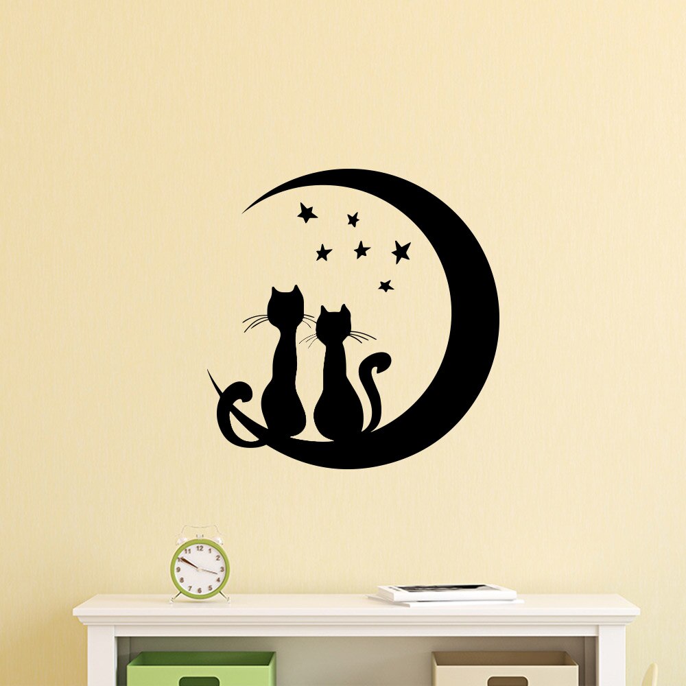 Печать интерьерных наклеек луна