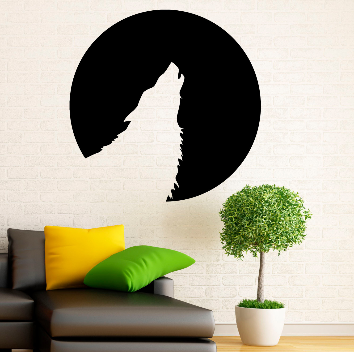 Печать интерьерных наклеек луна