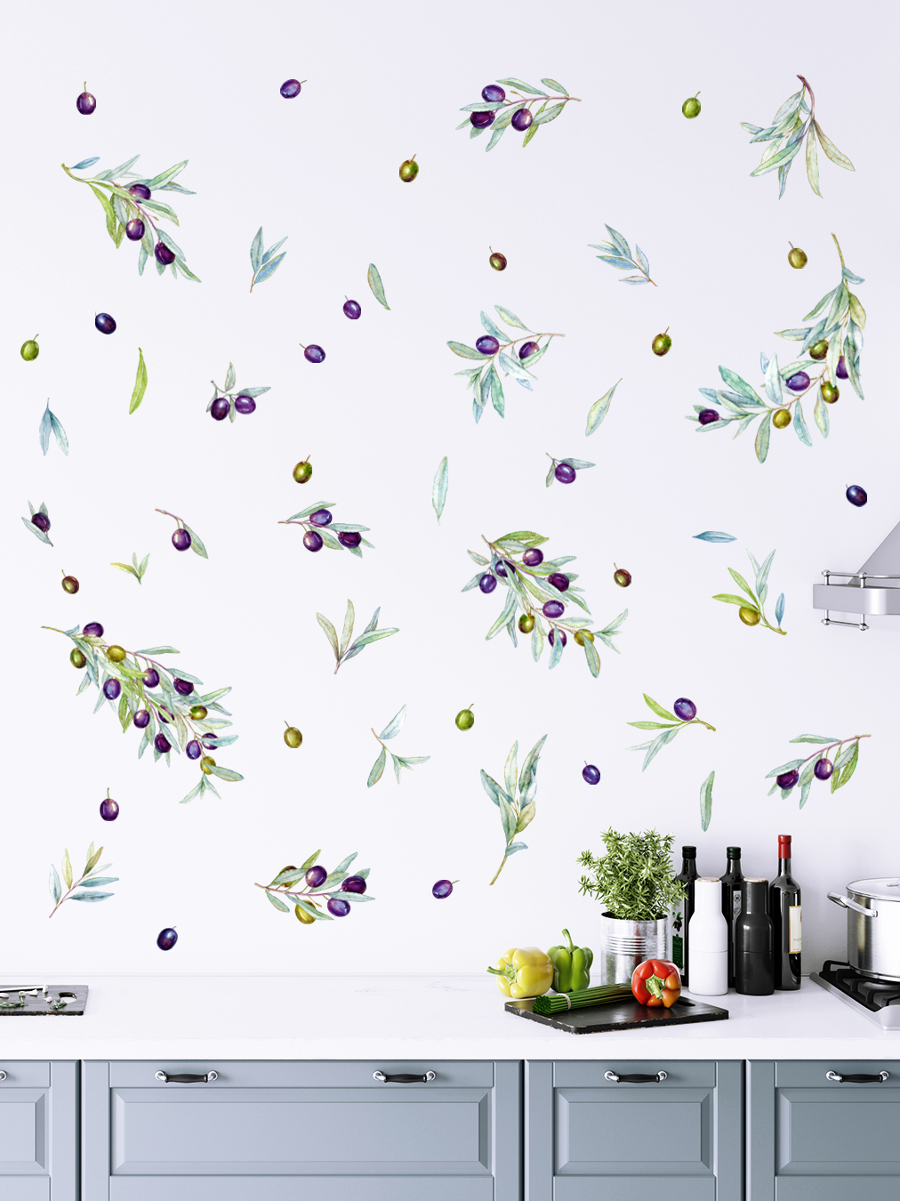 Печать интерьерных наклеек на кухню