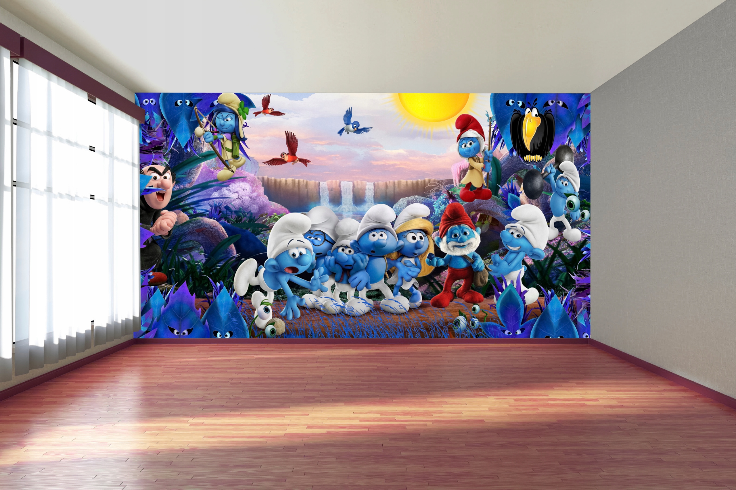 Печать интерьерных наклеек в детскую